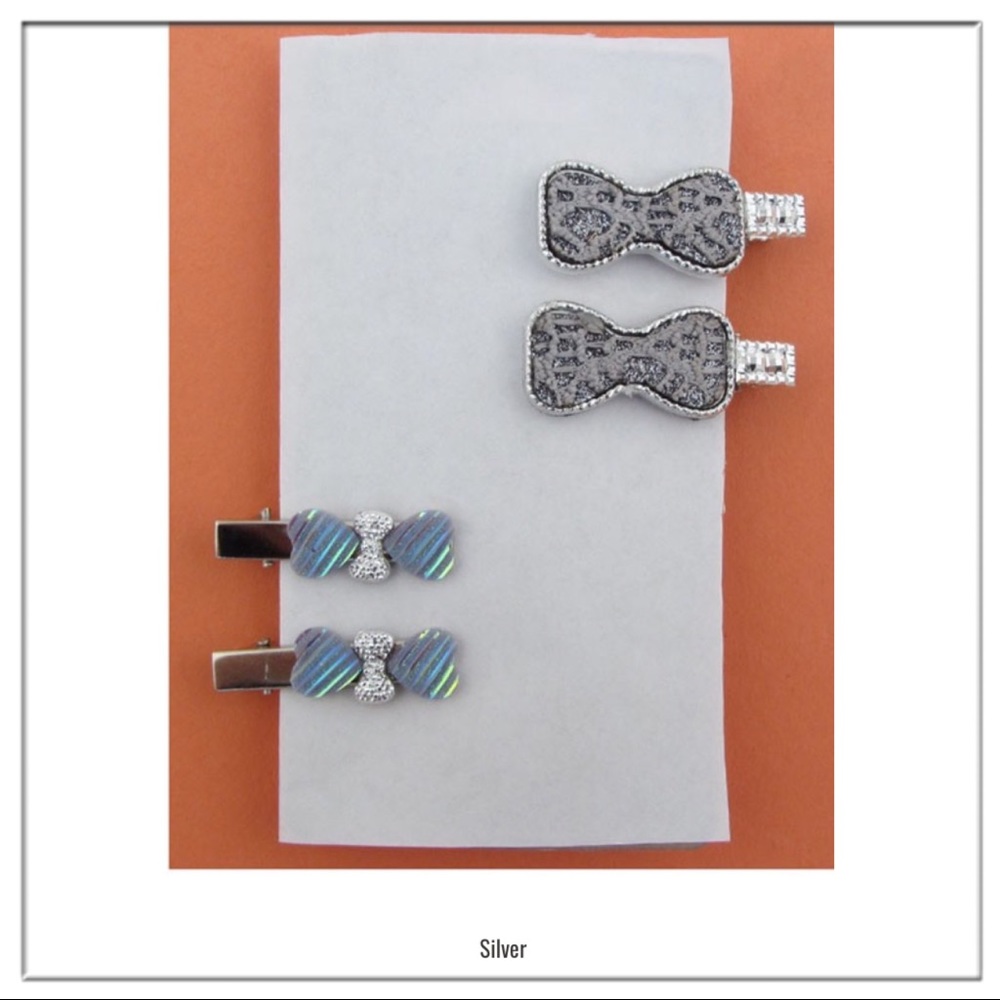 🆕💇🏻‍♀️AUCTION PRICE👩🏻‍⚖️ Pretty Hair Clips in Silver